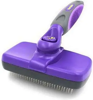 A slicker brush detangles and clears the coarse Sheltie outercoat A slicker brush detangles and clears the coarse Sheltie outercoats