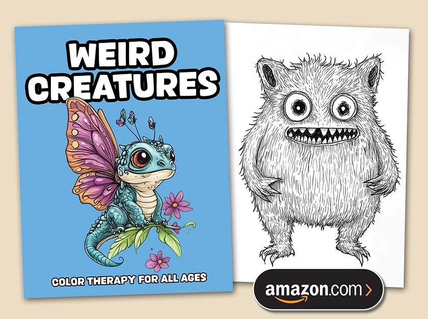 Weird Creatures - Coloring Pages for All Ages Weird Creatures - Coloring Pages for All Ages